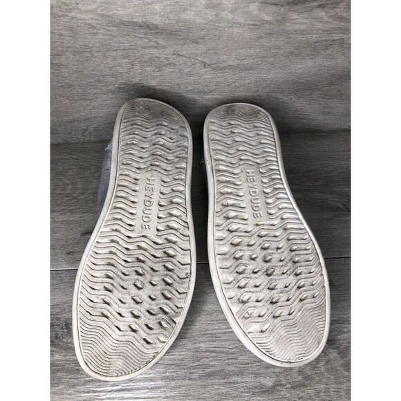 Hey Dude Wendy Rise Sox Stone White Textile Slip On Comfort Shoes Women 8M US/39 - Picture 10 of 16